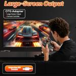 CJBIN R36s Handheld Game Console, Retro Handheld with 3.5 Inch IPS Screen and 64G TF Card, Portable Hand Held Game Consoles with Linux System and 18000+ Preloaded Games, Gaming Console for Adults