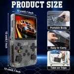 WDKXCN R36S Retro Handheld Game Console, Retro Games Console with 3.5 Inch HD Screen, Portable Handheld Games Consoles, Video Player with 64G TF Card and 15,000+ Classic Games, 3200mah Battery