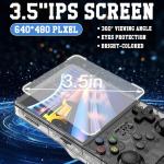 WDKXCN R36S Retro Handheld Game Console, Retro Games Console with 3.5 Inch HD Screen, Portable Handheld Games Consoles, Video Player with 64G TF Card and 15,000+ Classic Games, 3200mah Battery