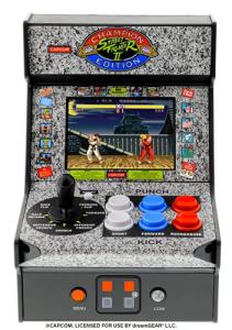 My Arcade Street Fighter II Mini Arcade Machine - Micro Player Table Top Arcade Machine, Portable Handheld Game, Retro Gaming Console, Mini Retro Games Machines for Kids & Adults