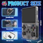R36S Handheld Game Console, Retro R36S Game Console with 64G Built-in 15000+ Classic Games, Open Source Linux System 3.5 Inch IPS Screen Portable Games Consoles for Teens and Adults