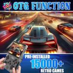 R36S Handheld Game Console, Retro R36S Game Console with 64G Built-in 15000+ Classic Games, Open Source Linux System 3.5 Inch IPS Screen Portable Games Consoles for Teens and Adults