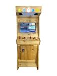 San-J San-J Arcade Wooden Slot Machine, Natural, Handmade, 3000 Classic Video Games, 22 Inch Monitor, 2 Player Video Slot Machine (Natural)