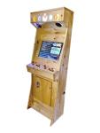 San-J San-J Arcade Wooden Slot Machine, Natural, Handmade, 3000 Classic Video Games, 22 Inch Monitor, 2 Player Video Slot Machine (Natural)