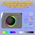 R36T Handheld Game Console with 3.5" CRT-Inspired Screen, Portable Retro Gaming Console with 22000+ Classic Games, Video Game Consoles Supports WiFi Networked Fighting and OTG (Gray 128GB)