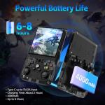 R36MAX Retro Games Console, 64GB Handheld Games Consoles with 18000+ Classic Games, 4 Inch IPS 720×720 Screen All in One Portable Gaming Console, Linux System 4000mAh Battery for Adults, Black