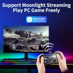 RG40XX H Handheld Game Console rg40xxh Retro Gaming Console 4.0'' IPS Screen with 64G TF Card Pre-Installed Games Linux 64-bit System Supports 5G WiFi Bluetooth HDMI and TV Output RG40XX Black