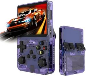 Deluisho R36S Retro Handheld Game Console, Retro Games Console, 3.5 Inch IPS Screen 640 X 480 HD Pixels Retro Handheld Gaming Console, XXGB TF Card 20,000 Retro Games, Multiple Emulators Supported