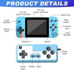 RNPKZ Retro Handheld Game Console, Retro Games Console with 800 Built-in Classic Video Games and 3.5-Inch Screen, Portable Handheld Gaming Console, Video Game Console Supports 2 Players Connected TV
