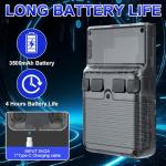 Weciau R36S Retro Handheld Game Console, 3.5 Inch 3500mAh Portable Retro Games Console with Open Source Linux System, 64G TF Card, 20000+ Classic Games for Teens and Adults Gifts (Black)