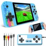 Weciau Retro Handheld Game Console, 1200mAh Handheld Console with 3.5-Inch Screen and 800 Built-in Games, Portable Retro Games Console Supports 2 Players Connected TV for Adults Gifts