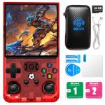 R36MAX Retro Handheld Game Console with Open Source Linux System, 64GB TF Card Built-in 18,000+ Classic Video Games, Portable Gaming Console with 4.0-inch IPS HD Screen & 4000mAh Battery (Red 64GB)