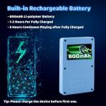 Kids Handheld Video Game Console Built in 100 16-bit Games, Handheld Retro Gaming Console, Trave-friendly Game Console, 2.8" Color Screen, Rechargeable Battery, Handheld Game Console for Boy Girl