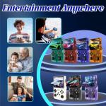 Blidinner R36S Retro Handheld Video Game Console -Linux System,3000mAh Battery,3.5 Inch Screen,64G TF Card,20000+ Classic Games,Portable Game Console for Present to Give Friends for Christmas-White