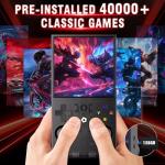 R36MAX Retro Handheld Game Console with Open Source Linux System, 128GB TF Card Built-in 22,000+ Classic Video Game, Portable Gaming Console with 4.0-inch IPS HD Screen & 4000mAh Battery