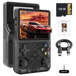 R36S Retro Handheld Game Console with 3.5" IPS Display, 128GB and 21,000+ Classic Games, Open Source Linux System, Screen Portable Pocket Video Player