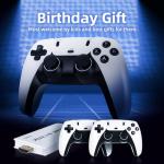 HENTOK Retro Gaming Console Video Game Console 2 Game Controllers, 64GB Built-in Memory Card 30,000+ Games, 1080P/720P HD Screen-red blue