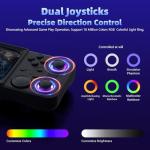 R36TMAX Retro Handheld Game Console, Retro Gaming Console 4.0'' IPS Screen with 18,000+ Classic Games, Supports Wi‑Fi Multiplayer & 2-Player Mode, 4000mAh Battery (Gray 128GB)