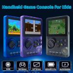 Retro Handheld Game Console Pre-loaded 100 16-Bit Games, Travel-friendly Video Gaming Console with 2.8" Color Screen, Rechargeable Battery, Hand Held Game Console for Boy Girl (Black)