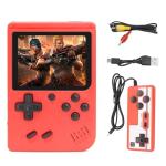 Handheld Games Consoles, Retro Handheld Game Console With a 3 inch Screen, Featuring over 500 Classic Games Pre Installed, Handheld Games Device Comes with Dual Controllers (Red)