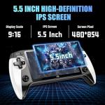 X9 Retro Portable Gaming Console, Handheld Emulator Games Console with Built in 15000+ Video Games 9 Emulators, 5.5 Inch HD Screen, Support Bluetooth & TV Output & E-book Function, 3D Joysticks
