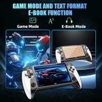 X9 Retro Portable Gaming Console, Handheld Emulator Games Console with Built in 15000+ Video Games 9 Emulators, 5.5 Inch HD Screen, Support Bluetooth & TV Output & E-book Function, 3D Joysticks