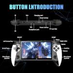 X9 Retro Portable Gaming Console, Handheld Emulator Games Console with Built in 15000+ Video Games 9 Emulators, 5.5 Inch HD Screen, Support Bluetooth & TV Output & E-book Function, 3D Joysticks