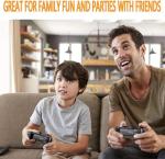 ASTEKID Retro Game Console,Wireless Retro Game Stick with 20,500+ Built-in Games, HDMI Output, Plug & Play, 2.4G Wireless Gamepads, Ideal for Family & Friends Entertainment