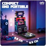 Orb - Mini Finger Dance Arcade Machine, 19 in-Built Songs, 4 Difficulty Levels, 8-Bit Retro Arcade Games, 2.5” Full Colour Screen, 5-Way Touch Pad Controller, Volume Control, Gift for Him & Her