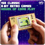 Mini Retro Games Console, 150 in-Built Games, 8-Bit Retro Gaming Handheld Console, 1.8” Full Colour LCD Screen Pocket Console, Immersive Sound Games Console - ThumbsUp!