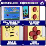 Mini Retro Games Console, 150 in-Built Games, 8-Bit Retro Gaming Handheld Console, 1.8” Full Colour LCD Screen Pocket Console, Immersive Sound Games Console - ThumbsUp!