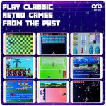 Mini Retro Games Console, 150 in-Built Games, 8-Bit Retro Gaming Handheld Console, 1.8” Full Colour LCD Screen Pocket Console, Immersive Sound Games Console - ThumbsUp!