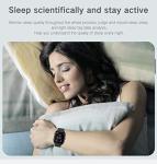 Blue Smart Watch with Fitness Tracker and Temperature Monitor