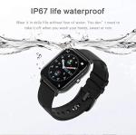 Blue Smart Watch with Fitness Tracker and Temperature Monitor