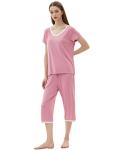 Amorbella Bamboo Capri Pajamas for Night Sweats