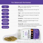 NHP Advanced Meno Herbal Support - Vegan Hormonal Balance Capsules