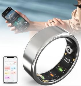 Smart Health Ring Fitness Tracker - Silver
