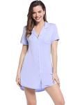 Amorbella Bamboo Nightshirt for Menopause Sleep