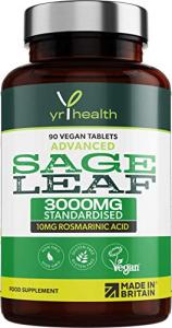 High Strength Sage Tablets 3000mg - 90 Vegan Tablets