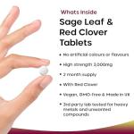 High-Strength Sage & Red Clover Tablets for Menopause