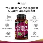 High-Strength Sage & Red Clover Tablets for Menopause