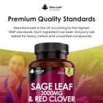 High-Strength Sage & Red Clover Tablets for Menopause