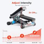 Sunny Health Mini Stepper with Resistance Bands