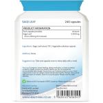Sage Leaf 2500mg Menopause Support Capsules