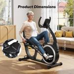 Recumbent Exercise Bike with Bluetooth and App
