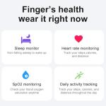 Smart Ring Fitness Tracker with Sleep & Temp Monitor