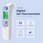 Digital Ear Thermometer with Fever Alarm & Probes