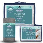 Cooling Blanket and Gel Pad Set for Night Sweats