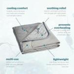 Cooling Blanket and Gel Pad Set for Night Sweats