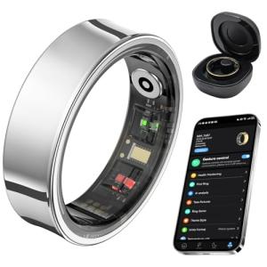 AMOVAN Smart Fitness Tracker Ring for Women